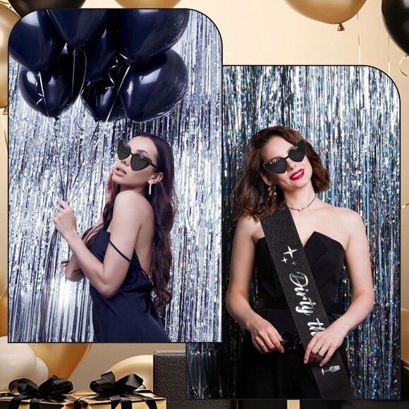 Dirty Thirty Birthday Sash & Sunglasses Set for Women 30th Party Decorations main image 5